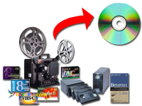 تبدیل فیلم ویدئو و کپی انواع فیلم ویدیو و آپارات 8 میلیمتری به دیجیتال، سی دی، دی وی دی