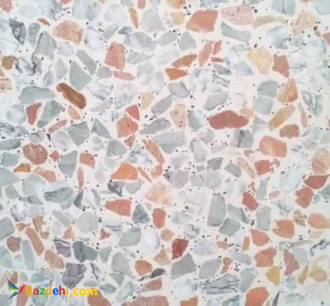 موزاییک جنگلی سیمان سفید زمینه روشن
