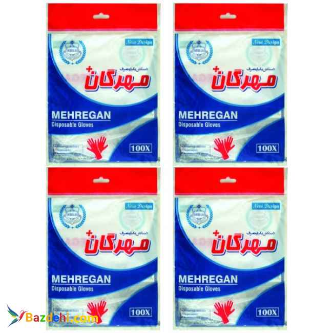 پخش وتولید دستکش یکبار مصرف نایلونی مهرگان